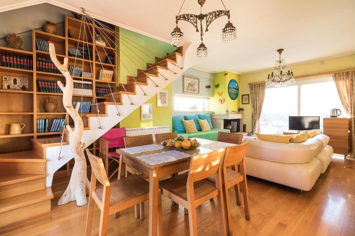 A Luxury Maisonette With Sea View Piraeus Bagian luar foto